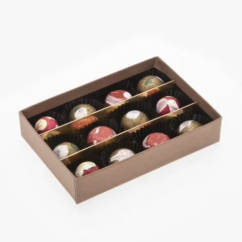 Dividers 12 Chocolate Shiny Gold - Pack of 25